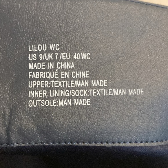 Navy blue over the knee boots - Picture 7 of 9